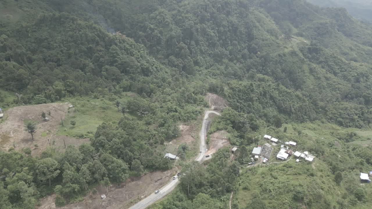 Beautiful Aerial View Of De'Remin Kpg Sapit Padawan Sarawak