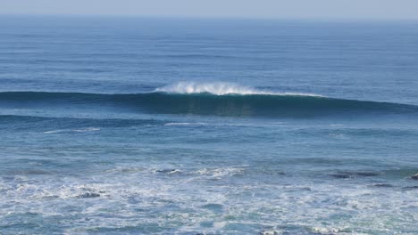 slow-motion waves breaking in port phillip bay