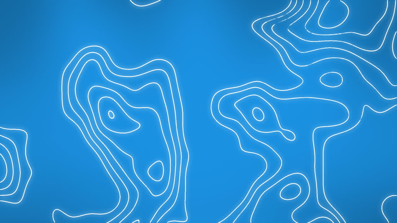 animación de líneas blancas en movimiento sobre fondo azul