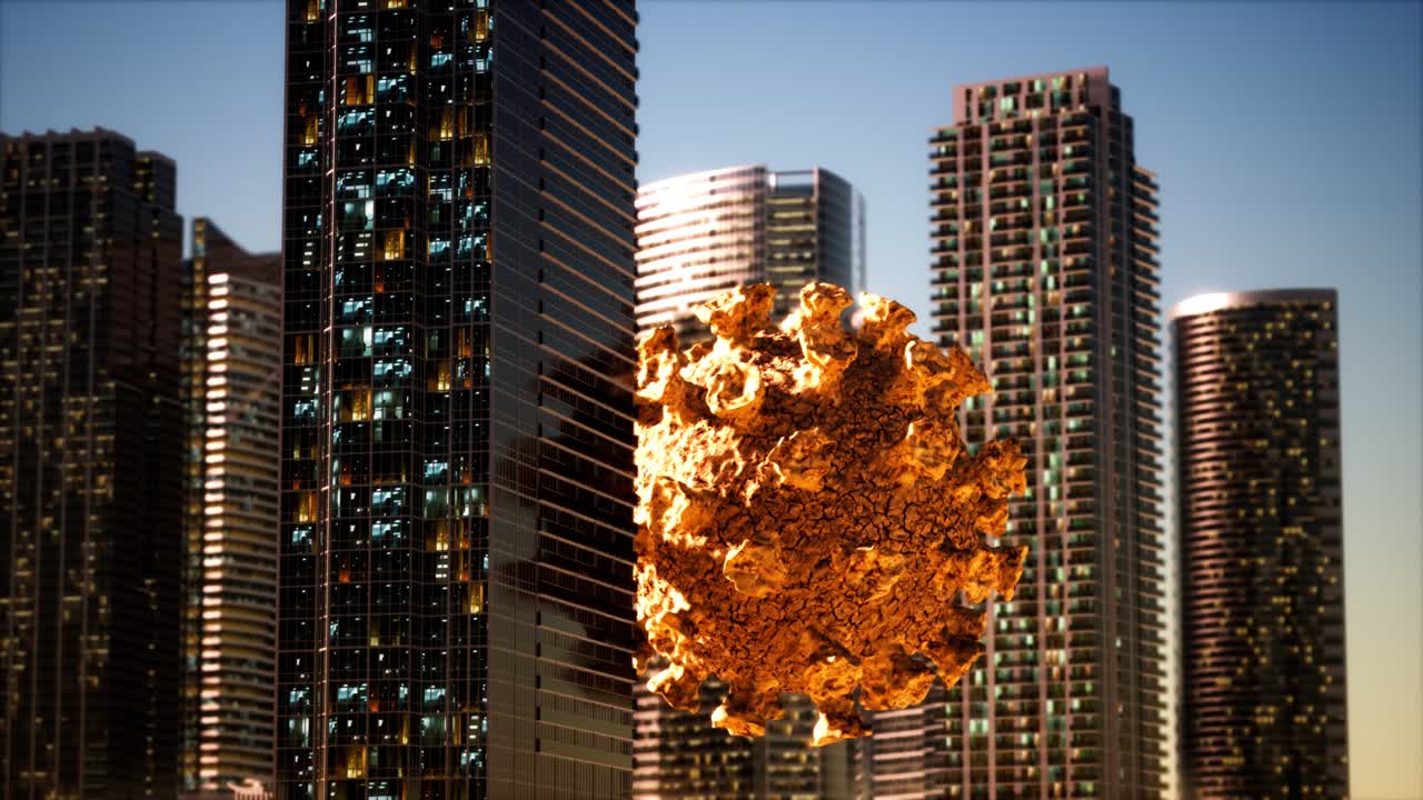 코로나바이러스 감염으로 인한 격리로 인한 빈 도시