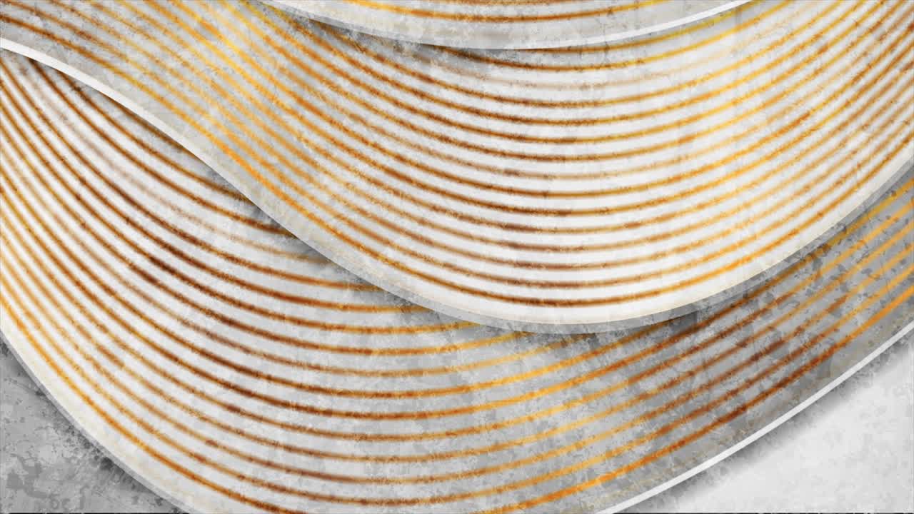 ondas grunge grises y bronce fondo de movimiento abstracto