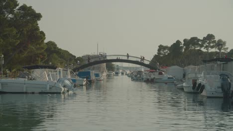 城市中美丽的桥梁的美丽景色