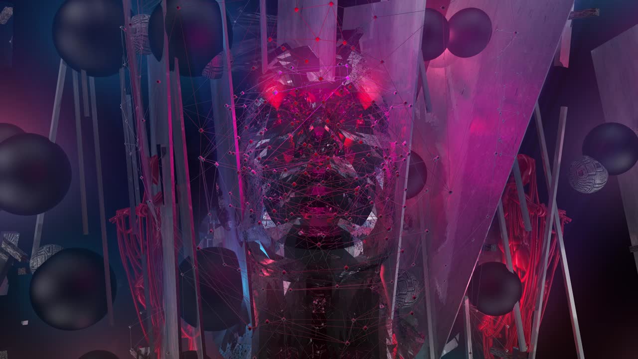 VJ Pulsating Face Seamless Footage