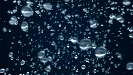 hermosas gotas de lluvia congeladas en el tiempo