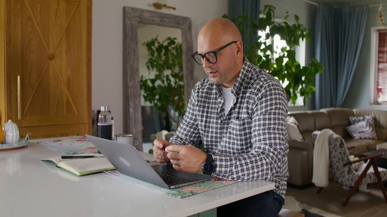 Man working from home