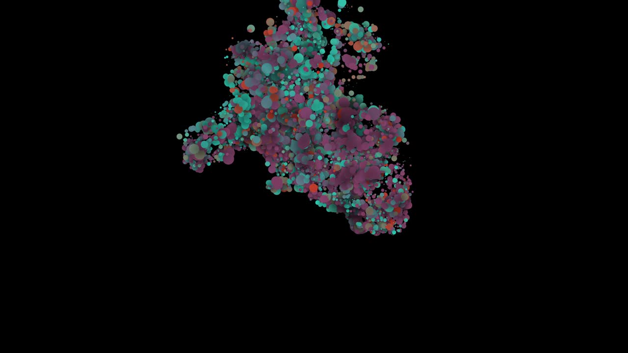 fondo de simulación de fluidos con gran gota circular