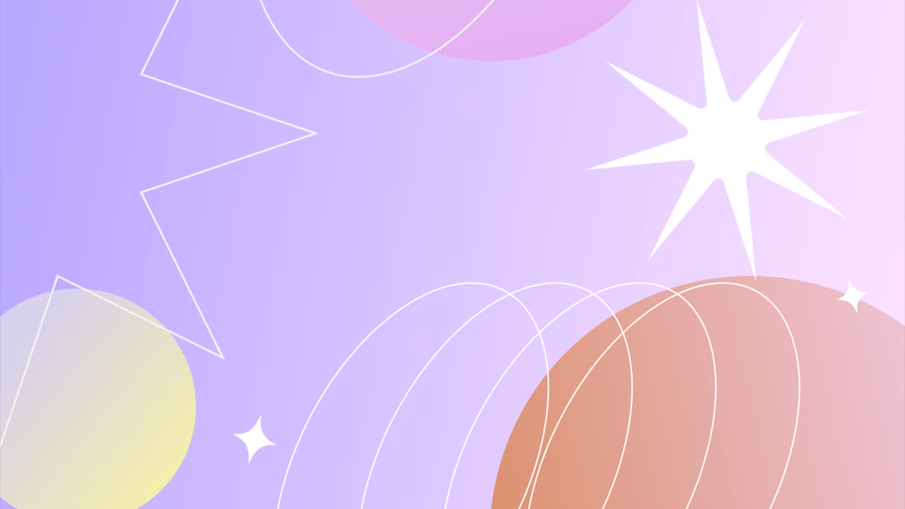 그라디언트 생일 템플릿의 모션 그래픽