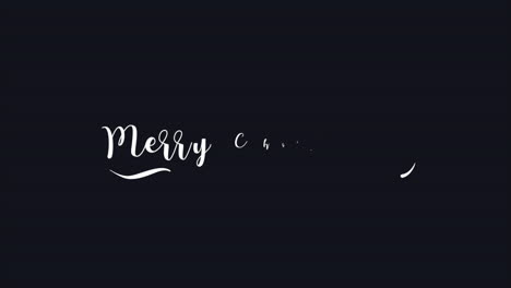 Merry-Christmas-with-white-brush-on-black-background