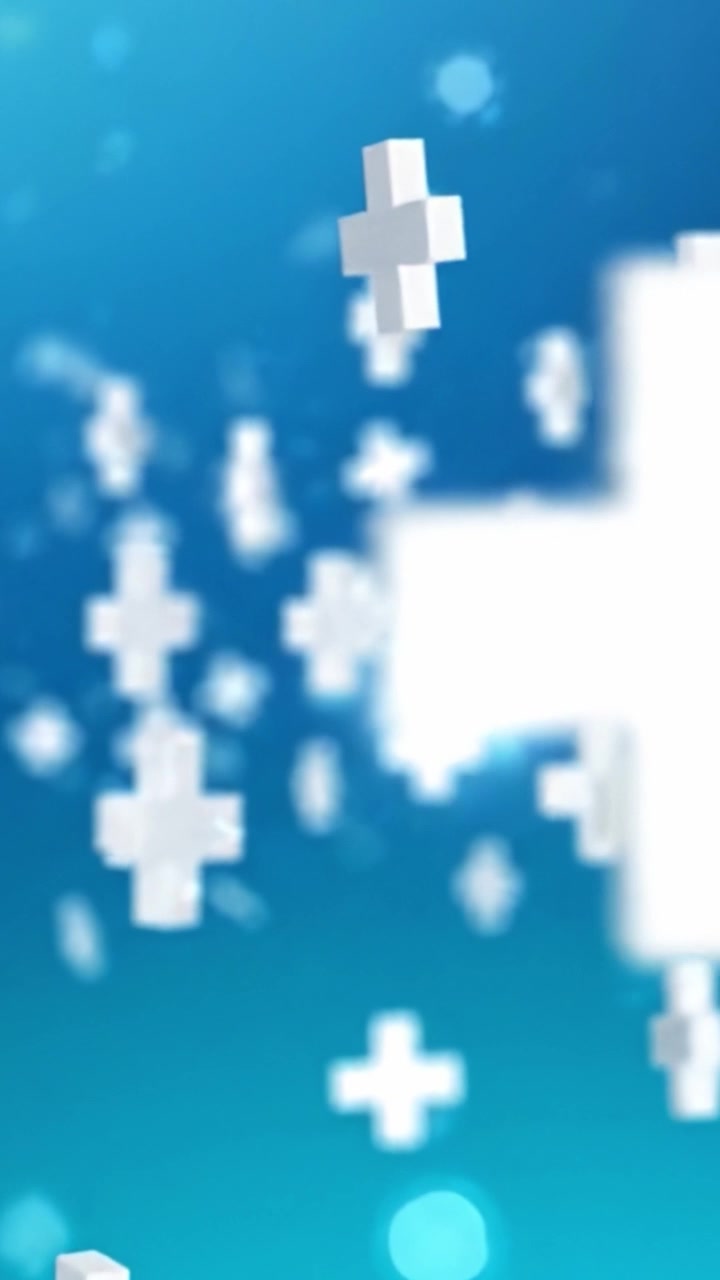 A Captivating Visual Display of Floating White Plus Signs Over a Soft Blue Background, Symbolizing Growth, Progress, and Positive Change in Digital Environments