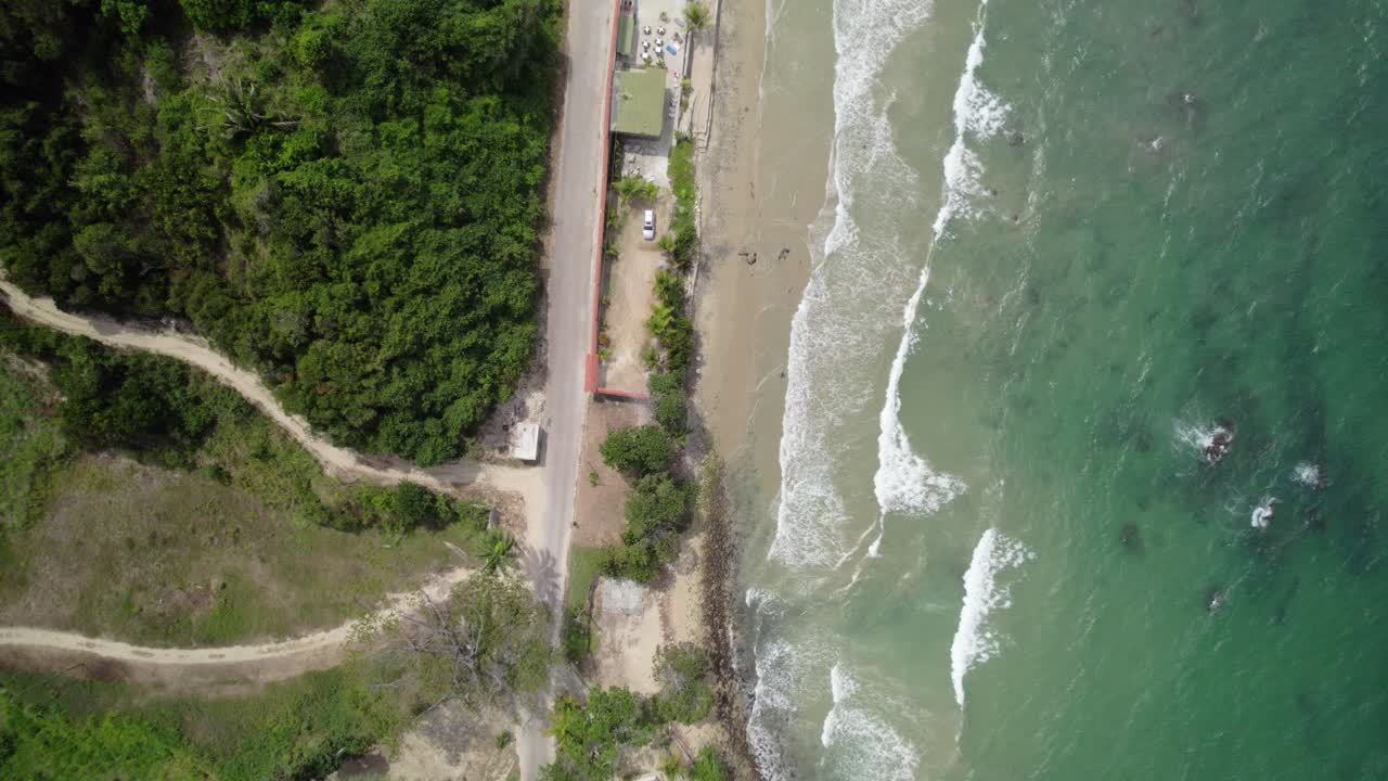 Playa urama beach, showcasing the coast, water, and surroundings, aerial view