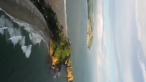 vertical aerial view of huriawa historic site, zoom out