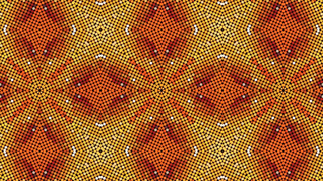 kaleidoscopio en movimiento. gráficos en movimiento de 4k