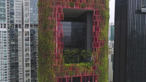 modern architectural building with vertical garden