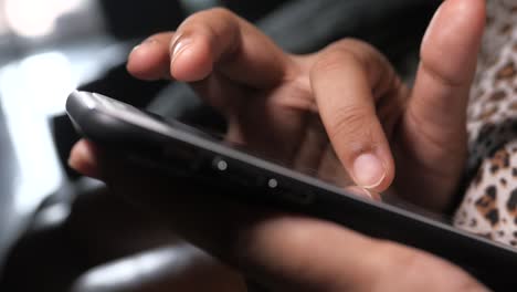 person using a smartphone/tablet