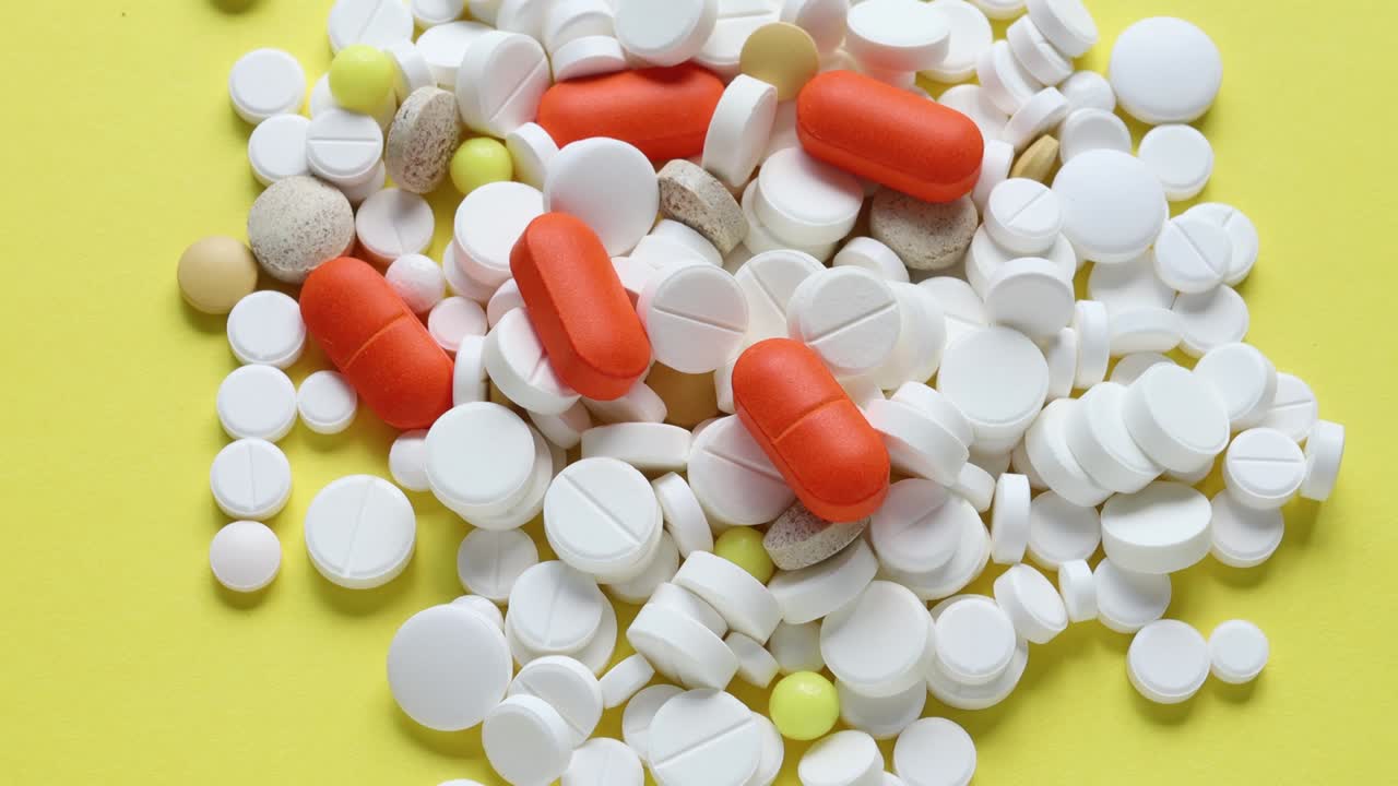 오렌지색 길한 태블릿 의약품