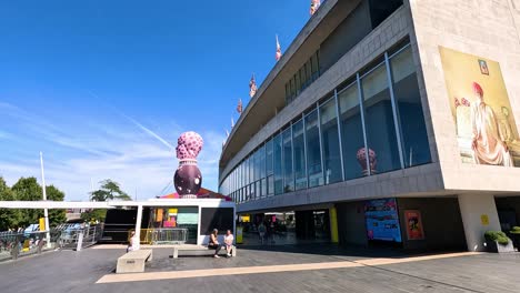 people enjoying southbank centre in london