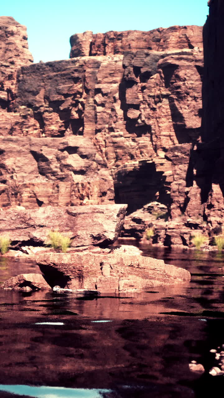 paisaje desértico del cañón de las rocas rojas