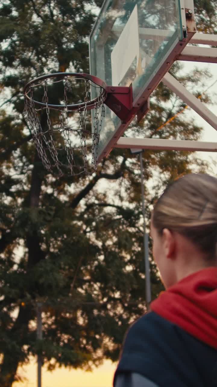 Basketball Sunset Shot