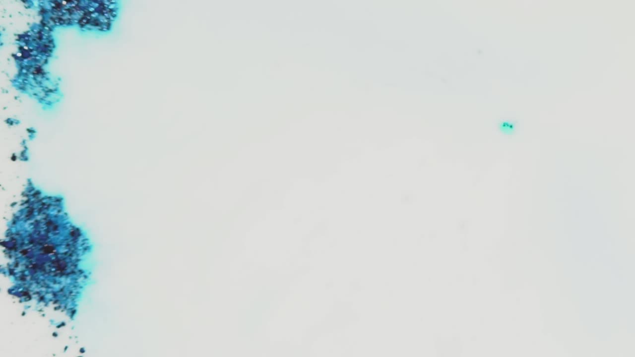 Abstract Blue and White Spatter Art