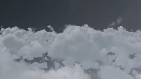compuesto digital de nubes en movimiento
