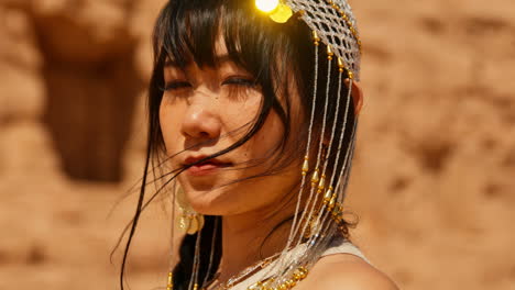 Woman-with-Traditional-Jewelry-in-Profile-View