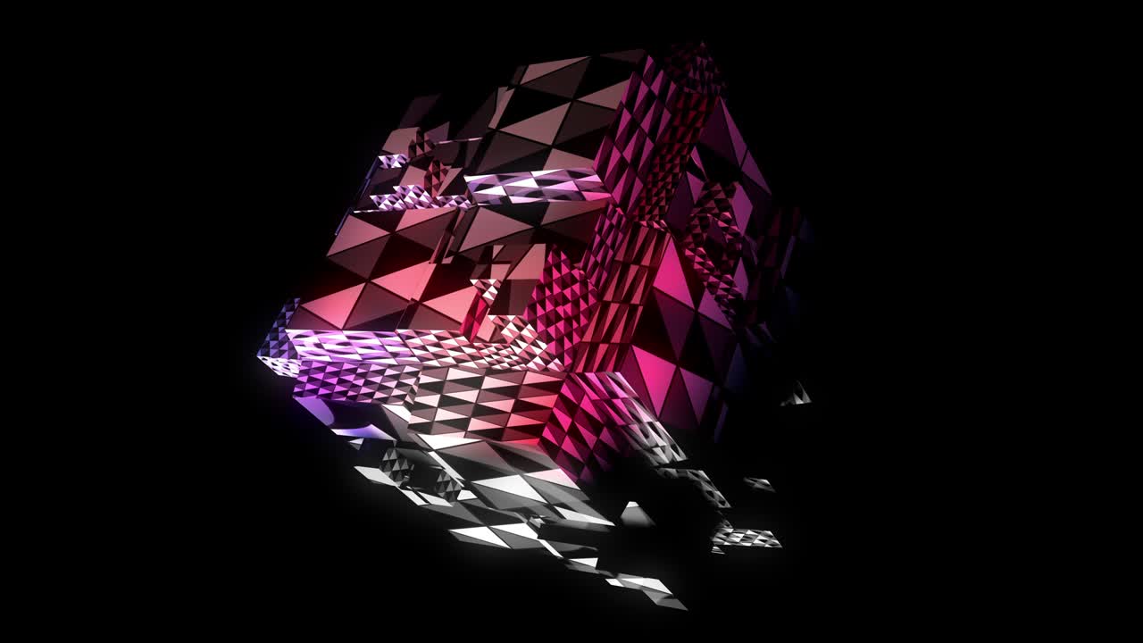 абстрактное проекционное отображение 4k цикл