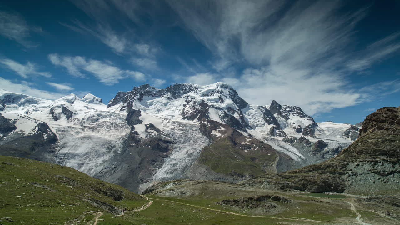 vista de senderismo de matterhorn 4k 00