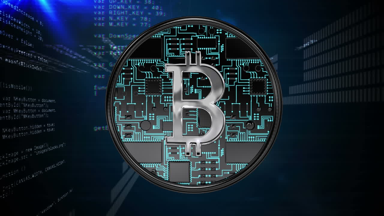 compuesto digital de la criptomoneda y códigos fuente y scripts