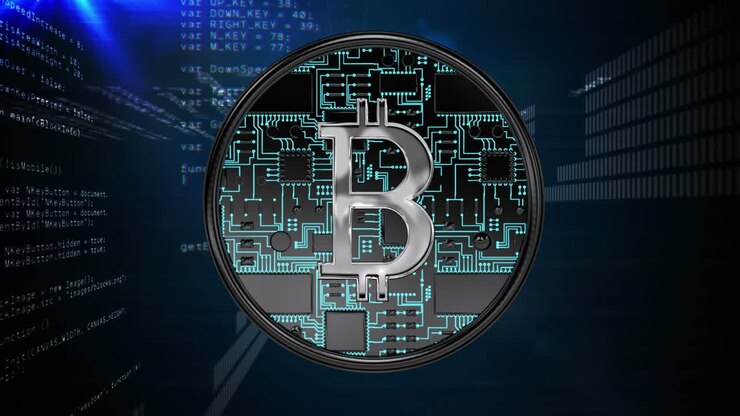 Composizione digitale della criptovaluta, codici sorgente e script