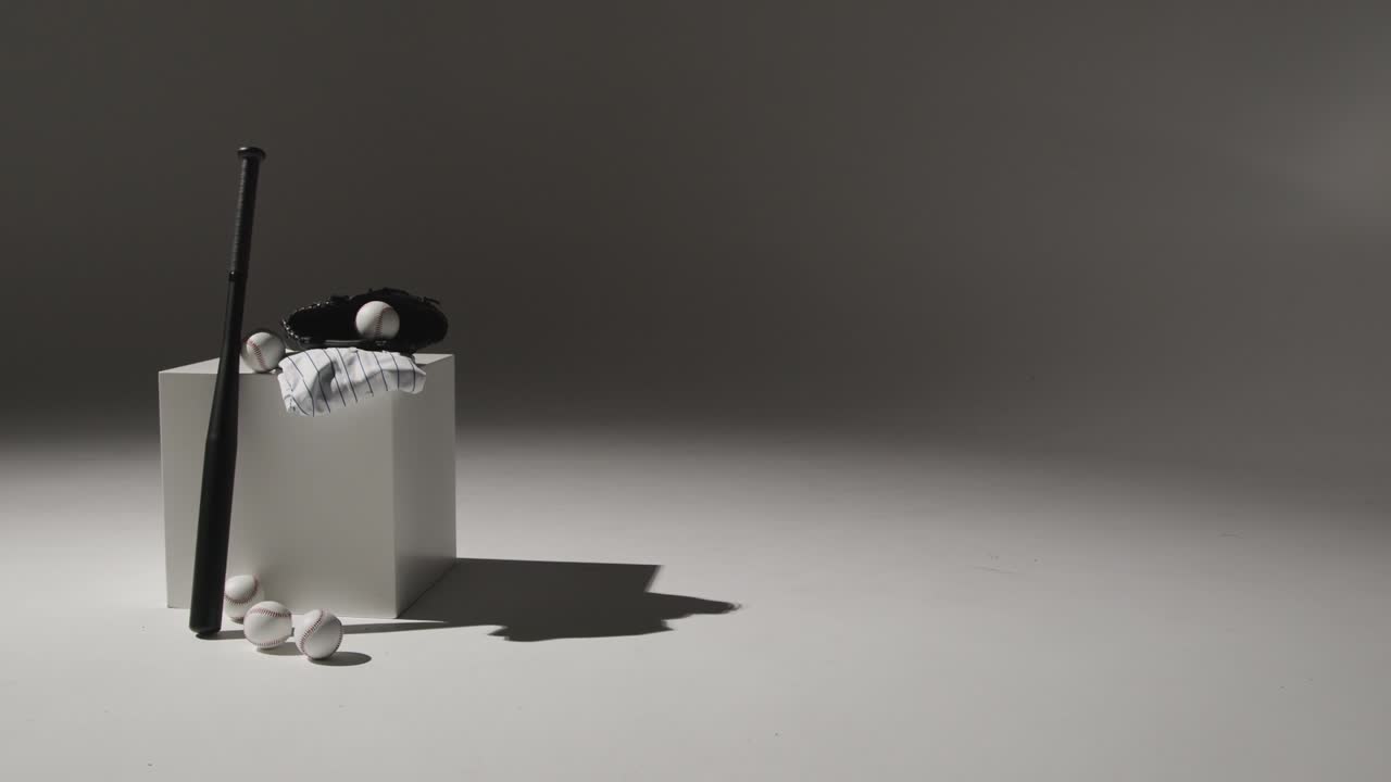 야구 스튜디오 아직 생명의 배트 볼 캐처 미트와 팀 저지 4