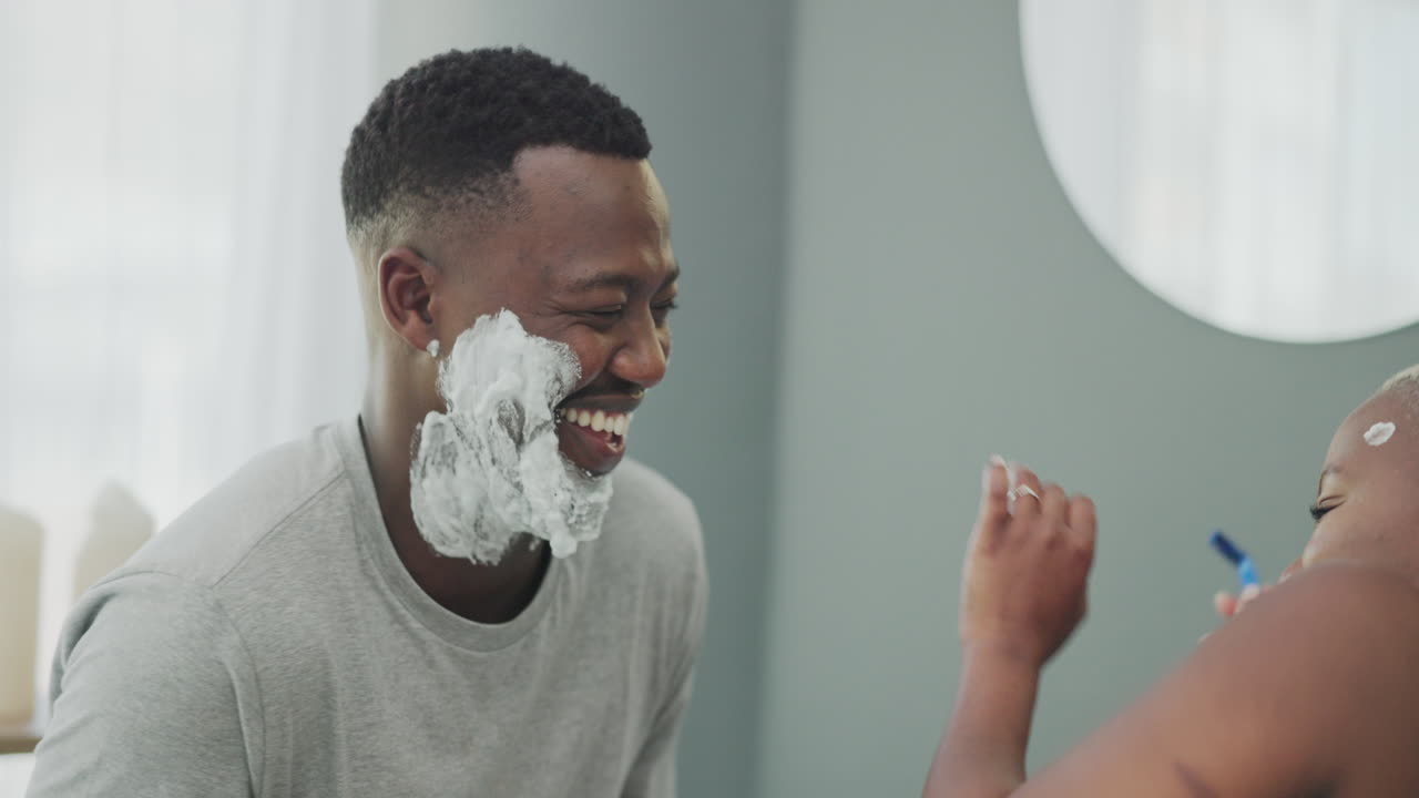 Black couple are playful together