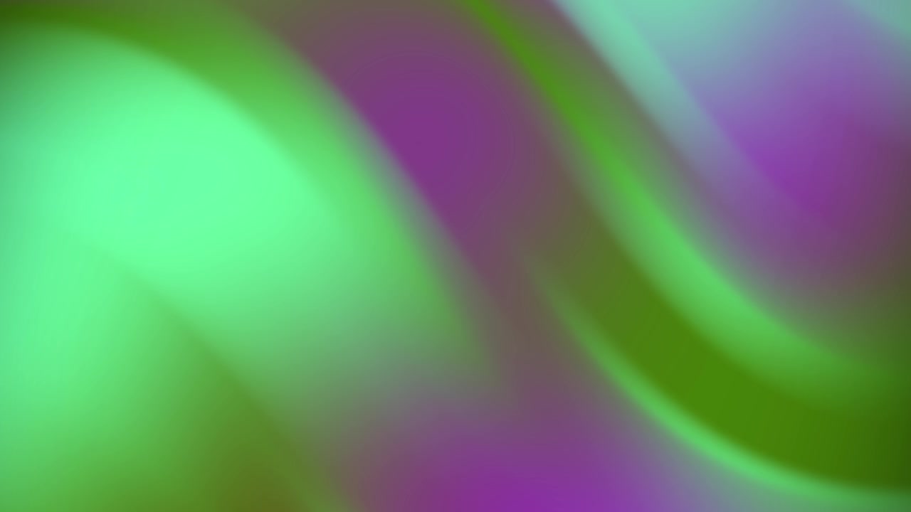 Smooth Flowing Abstract Gradient Background with Green and Purple Colors
