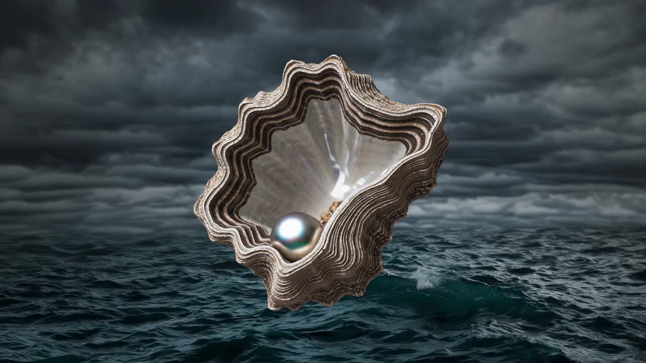 Pearl in an Oyster Shell