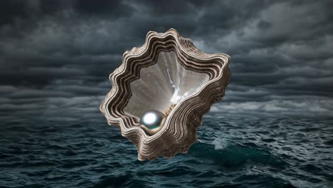 pearl in an oyster shell