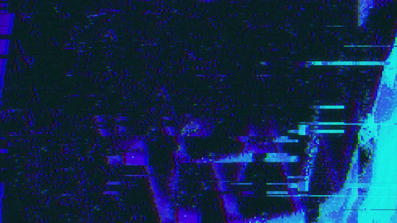 Unique Design Abstract Digital Animation Pixel Noise Glitch Error Video Damage