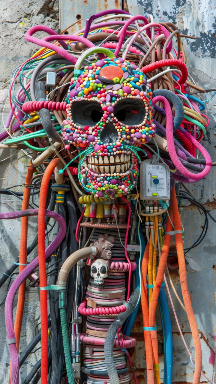 созданные конфетные черепа.