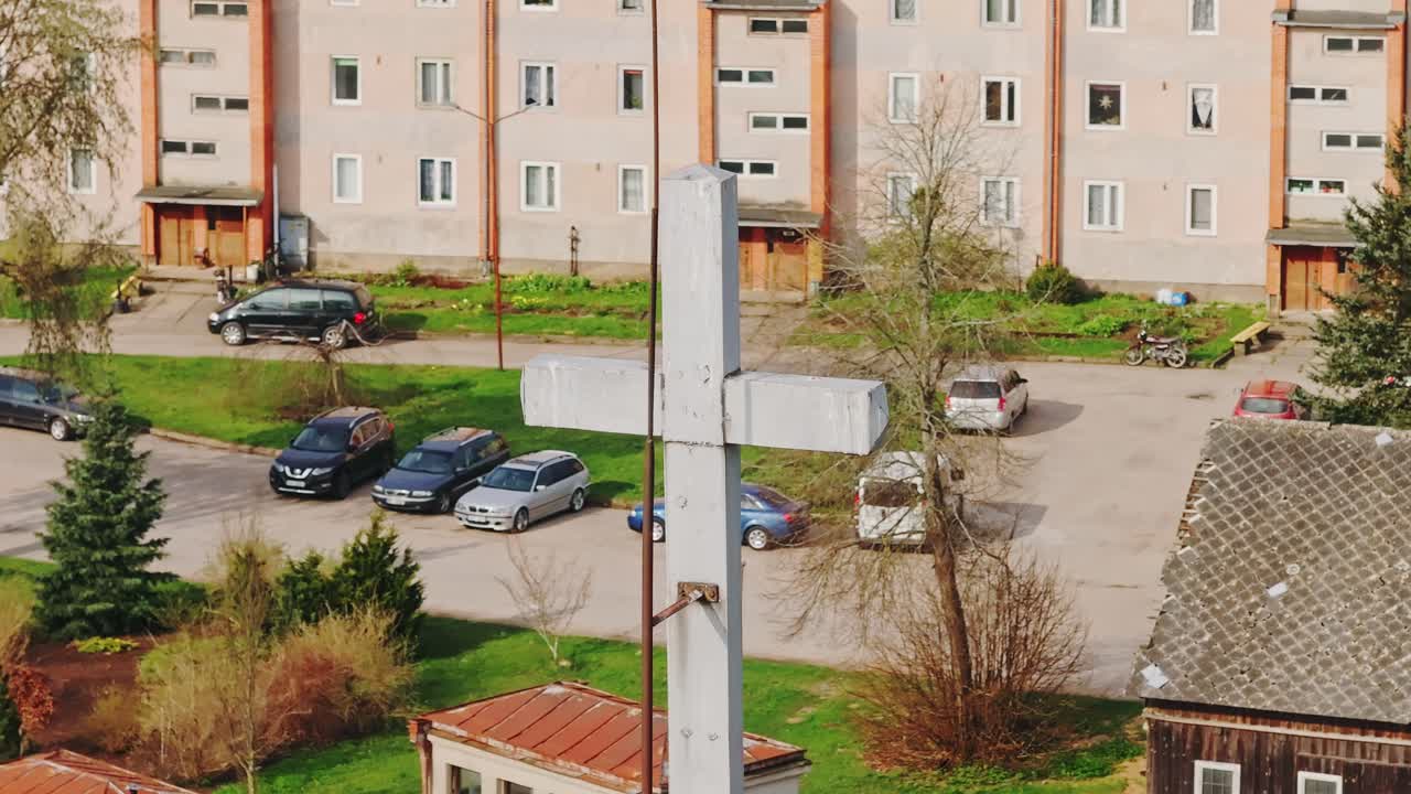 Aerial view captures moral values standing firm in Latvia’s transforming society