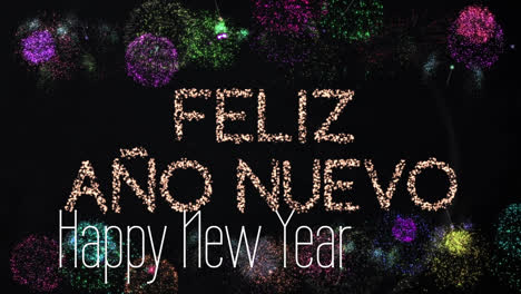 Animation-of-happy-new-year-text-with-fireworks-exploding