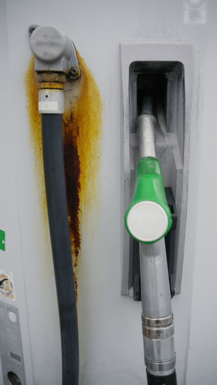 Green gas pump concept of fuel prices