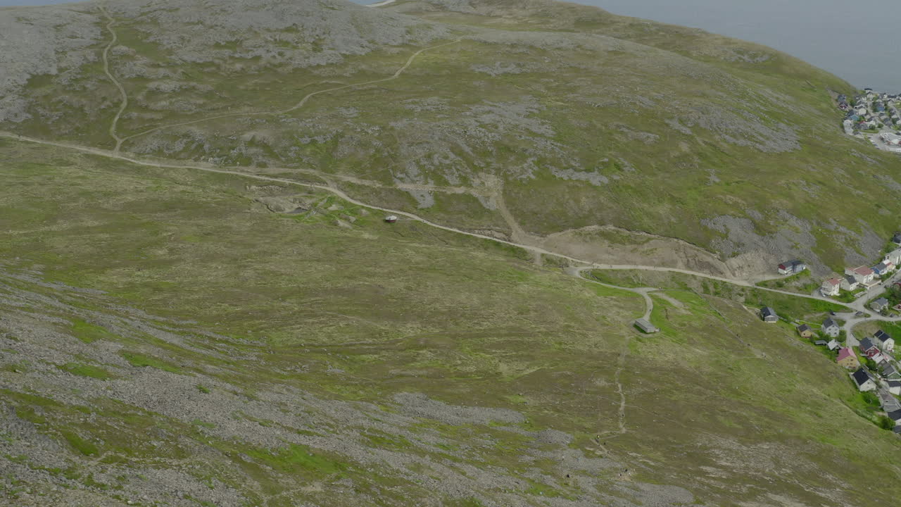 rodaje deslizante de la mayoría de las ciudades del norte de noruega continental - honningsvag