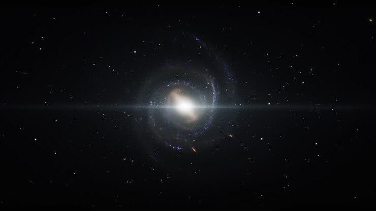 spiral galaxy in space 4k