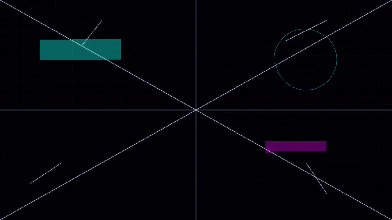 Abstract Motion Graphics with Geometric Shapes and Floating Particles