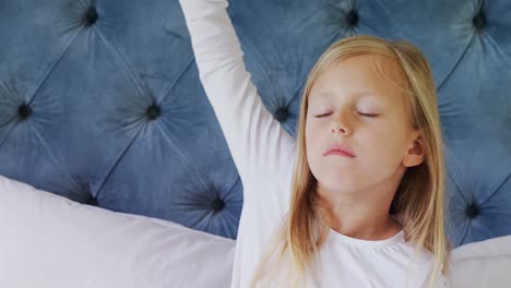 Girl-stretching-her-arms-at-early-morning-4k