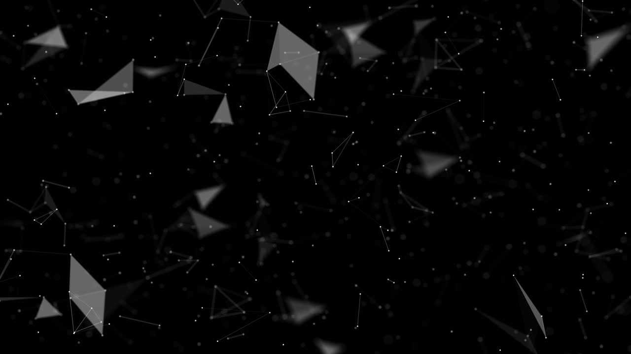 Abstract plexus futuristic, polygonal space with connecting points, lines and triangles