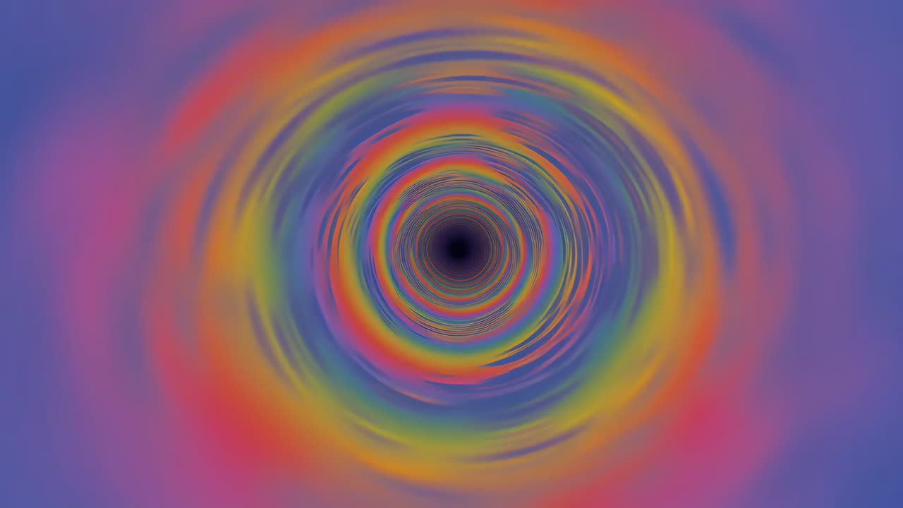 Colorful Rainbow Swirling Vortex Abstract Background