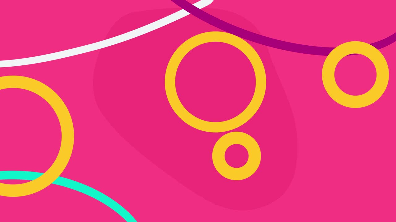 기하학적 애니메이션 분홍색 배경