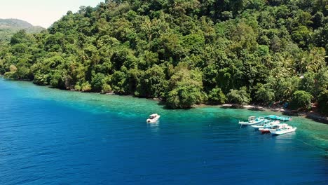 drone aéreo ambon bay indonésia hd