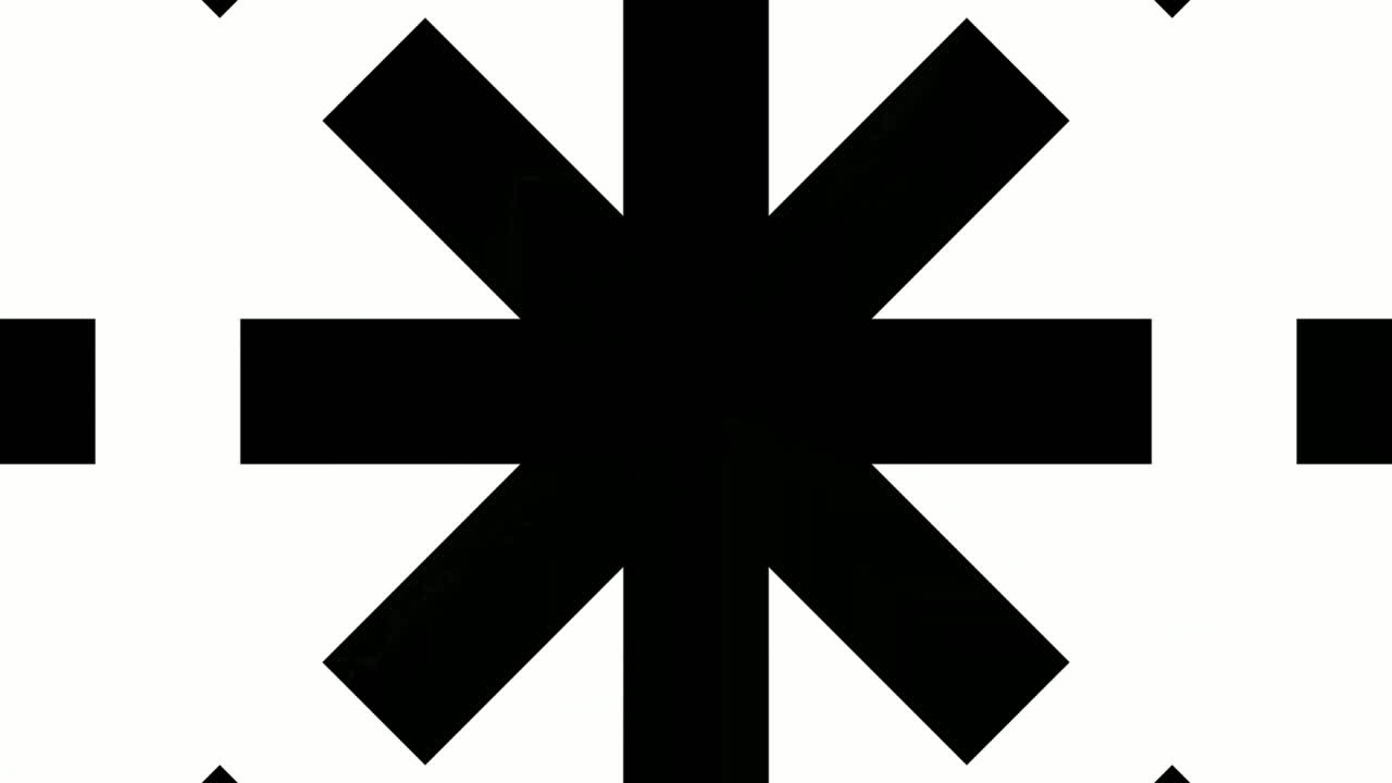 gráficos en movimiento de caleidoscopio