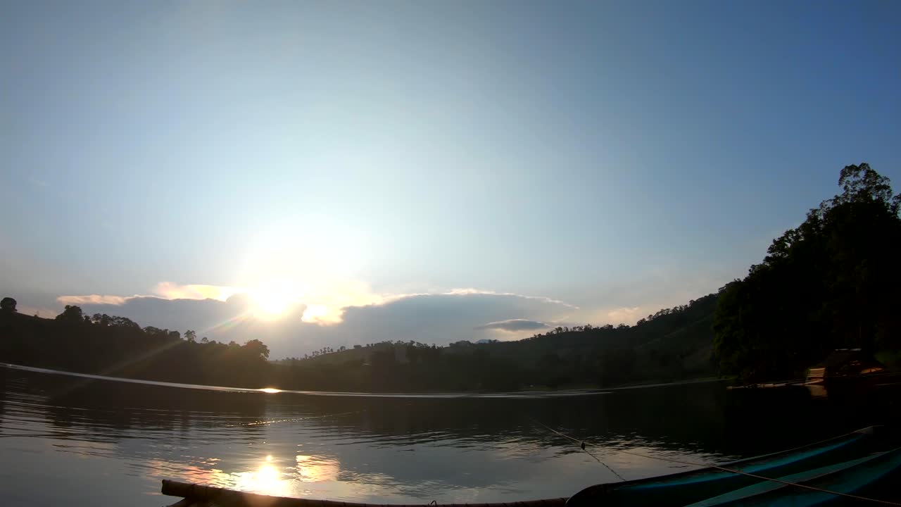 lake apo valencia bukidnon 필리핀의 일몰