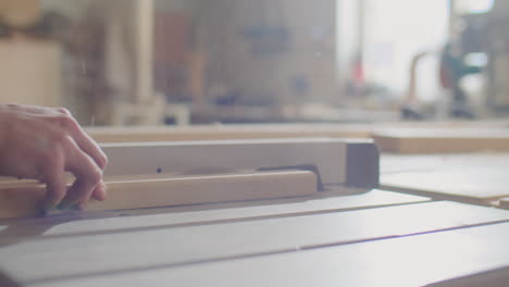 Woodworker Flattening Board with Power Jointer